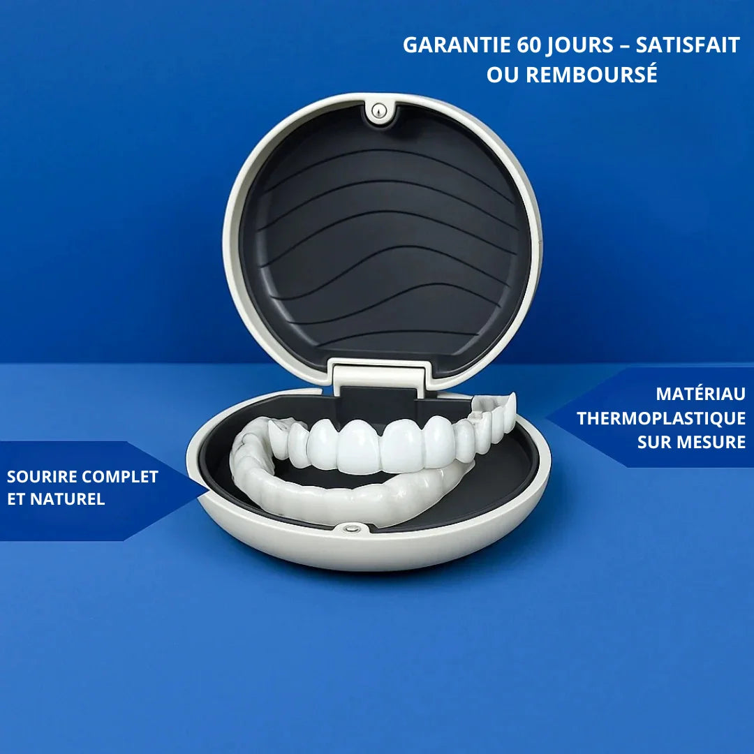 Facettes dentaires réutilisables – Sourire Instantané™